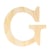 Lettre G - 11.5 cm - bois - Artemio
