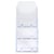 Distributeur de prospectus 3 compartiments DL (10X21cm) - Cristal - x 4 - Exacompta