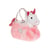 Peluche Gipsy Toys - Licorne Bag Fashionista - Rose et blanc - 18 cm