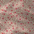 Tissu Double gaze Coton Anouchka fleuris sur fond Ecru