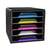 Bloc de classement 5 tiroirs standards Smoove Noir et multicolore subtil - CEP