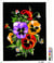 Canevas Pénélope Antique Pensées 30x40cm