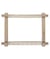 Cadre Rotatif pour Tapisserie avec Ruban 22.8 x 22.8 cm - Milward Marron