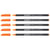 Lot de 5 feutres de coloriage pointe fine 1 mm - EDDING - Orange fluorescent
