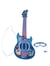 Guitare Électronique Lumineuse avec lunettes et micro Stitch