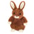 peluche Lapin Luna brun-foncé 20 cm - Hermann Teddy Original