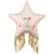 Ballon Aluminium Hélium   Étoile à Franges Happy Birthday   72 cm