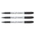 Lot de 3 marqueurs permanents CD/DVD pointe moyenne - PILOT - Noir - Begreen