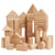Blocs de construction en bois naturel