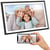 AGFAPHOTO Cadre Photo Connecté Realiview APF1560 Wi-Fi 15,6" LCD - Affichage Photos/Vidéos, Horloge, Météo, Rotation Auto, Mémoire 32Go, Appli FRAMEO iOS/Android Incluse - Noir