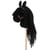 Tête de cheval noir à chevaucher - ByAstrup