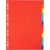 Intercalaires - 12 positions - Carton rigide - Format A4 - 12 couleurs - Exacompta