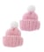 Bonnets tricotés miniature, 2 pcs pour le monde des lutins - Rico Design Rose