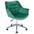 Chaise de Bureau Verte en Velours Hauteur Réglable Pivotante Chaise pour Espace de Travail Elégant Home Office