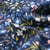 Tissu Softshell Florance sur fond Bleu nuit