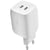 Belkin Chargeur Secteur Rapide Double USB-C GaN 65W PD et PPS Compact Blanc