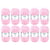 10 pelotes de laine - Rose bébé - 5 - 100% acrylique - 3,5/4,5 mm - Gründl - Lisa Premium