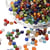 500 PERLES DE ROCAILLE multicolore interieur argenté Diametre 4 mm 6/0 - creation bijoux