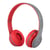 Casque Bluetooth Pliable Sans Fil, Support MP3 FM Appel, Autonomie 18h, Charge 2h Rouge YONIS