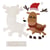 Kit de Noël Renne en bois à décorer 19 x 15,5 x 3 cm