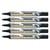 Lot de 5 marqueurs permanents - PENTEL - MAXIFLO NLF50 - Pointe conique 2 mm - Noir