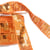Galon paillettes orange au mètre