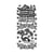 1 planche de stickers autocollants peel off doré TEMPLE BONZAI 6205