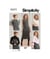 Patron Simplicity 9372 - Robe et haussements d'épaules pour femmes du 32 au 54 FR taille n°FR 32-54