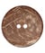 Carte de 1 bouton Coco 2 trous 50mm - Prym Marron