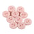 Lot de 6 boutons 2 trous fille 15mm Rose Layette