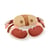 Peluche tresors marins – Crabe 23 cm - Histoire D'Ours - Beige