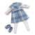 Ensemble robe bleue ecossaise 38 cm - trudi - habit poupee (02)