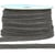 Bobine 25m Galon robe métallisé Gris foncé 10mm