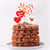 Cake topper assortis thème Romantique "Bonne fête"