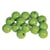 Perles en bois poli 1 cm Vert pomme 52 pièces