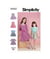Patron Simplicity 9322 - Robe Enfant à enfilée de 3 à 14 ans (97 à 155 cm) taille n°FR 7-14