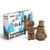Cartonic® Sculpture-Puzzle 3D carton - Bonhommes de neige et pain d'épices