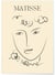 Affiche Matisse 'Portrait Linéaire' – Dessin minimaliste | A3 : 29,7x42cm