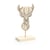 Graine Créative - Clip memo Renne géométrique en bois 7cm