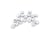 10 Perles rondelles style heishi 4mm laiton argent platine