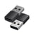 Satechi Pack de 2 Adaptateurs USB-A vers USB-C USB 3.0 10 Gbps en Aluminium Compact Noir / Argent