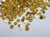 300 PERLES CABOCHON Rond Doré Or Acrylique à coller 4 mm - Creation Diy