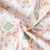Tissu Coton imprimé Arty Souris et fleurs sur fond Rose pâle