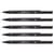 Lot de 5 feutres techniques pointe fine UNI-BALL PIN 05200 B - Bleu - 0,5 mm