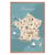 Tableau mural encadré illustration France 65x97 cm