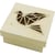 Boite en bois avec découpe oiseau origami 11 cm