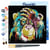Mini Peinture par Numéro Figured'Art 20x20cm avec cadre Babouin Pop Art - Petit Format