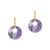 Boucles d'oreilles Blima en pierres Améthyste