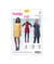 Patron Burda 6721 : Robe droite légèrement évasée avec variations de manches du 34 au 44 taille n°FR 34-44
