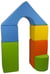 Petit Château – Lot de 11 blocs en mousse pour le jeu jaune, vert, bleu, orange - Velinda